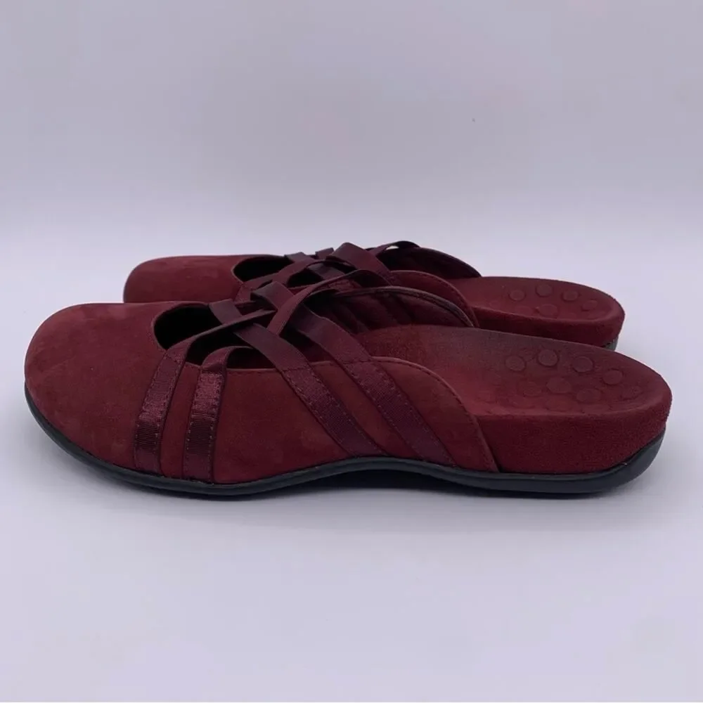 Vionic Claire Suede Slip On Mules Casual Flat Women Shoes - Size: 6 - Picture 2 of 14
